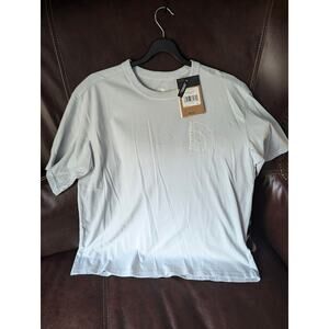The North Face Women's Short Sleeve Garment Dye Relaxed Tee Shirt GRAY